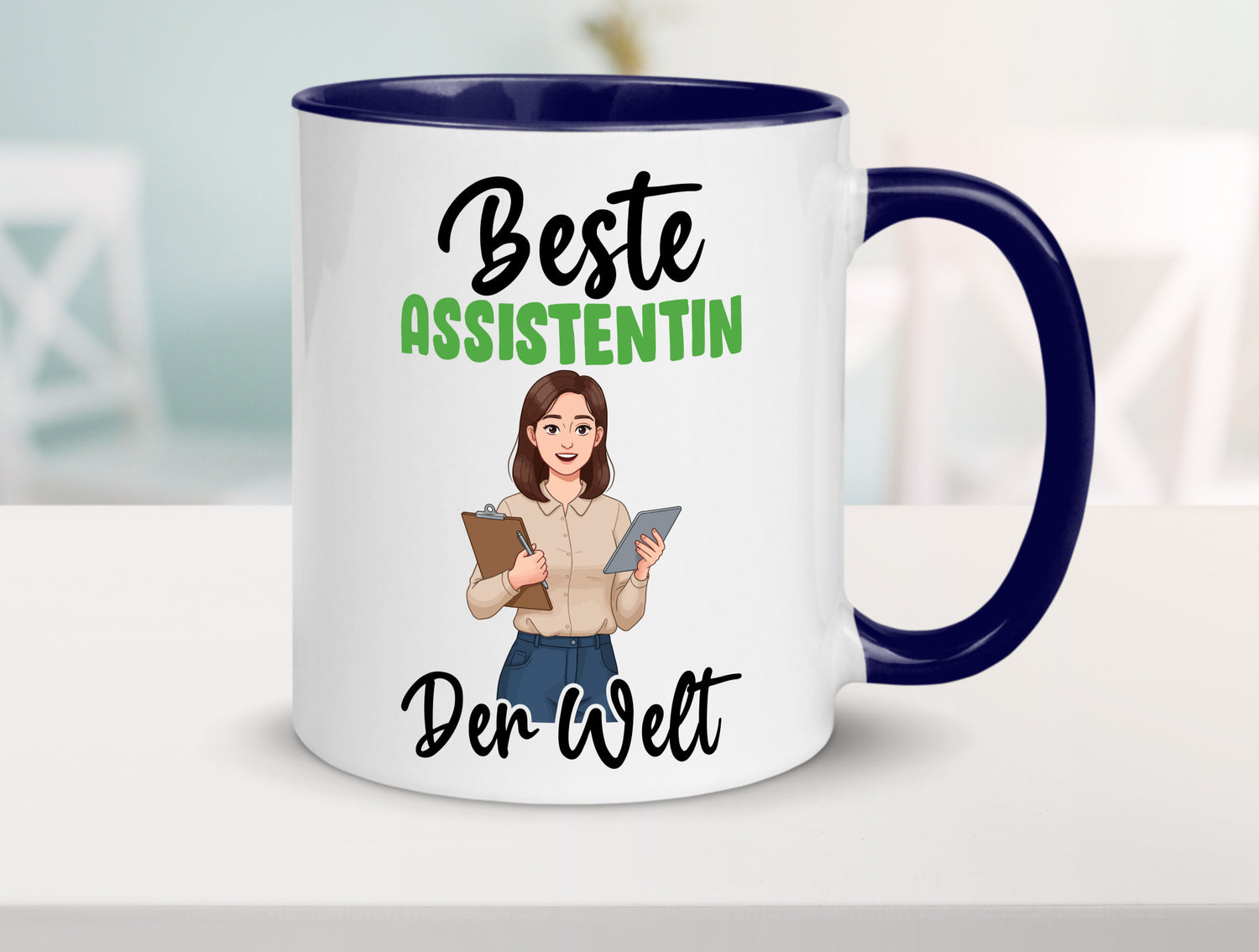Beste Assistentin | Assistenz Hilfskraft v2 Geschenkidee Humor Tasse