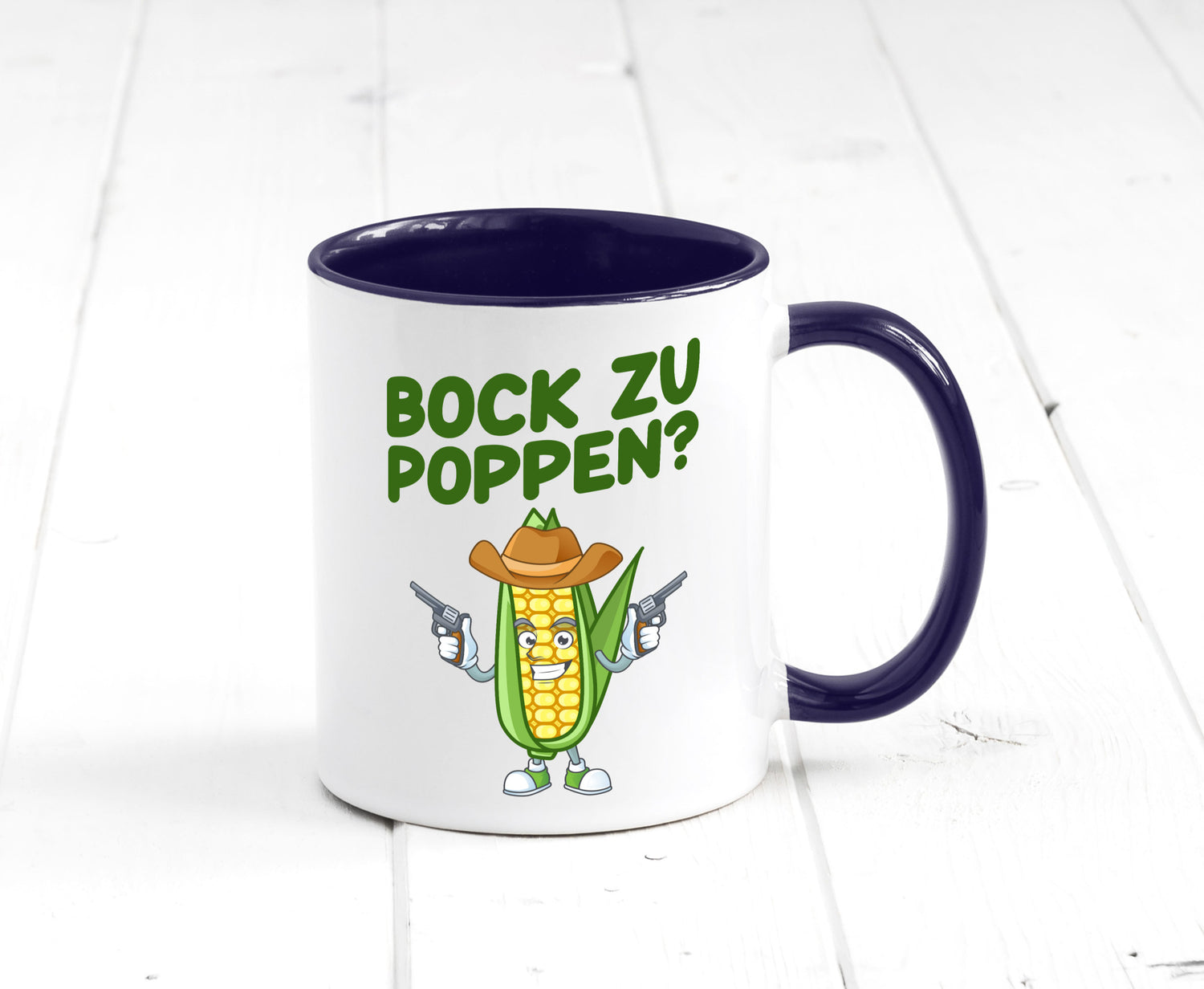Bock auf Poppen | Mais Lustig Geschenk Humor Geschenkidee lustiger Spruch Tasse