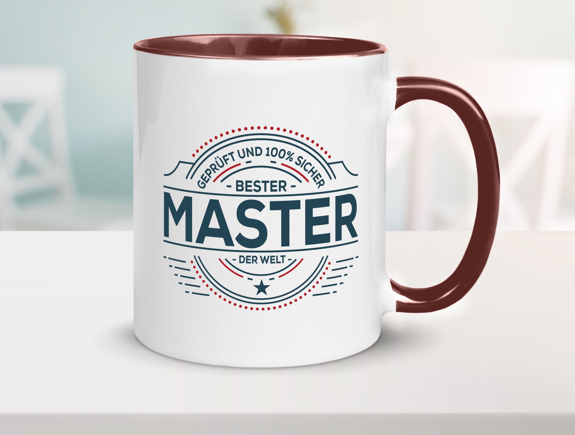 Geprüft und sicher: Master | Universität Student lustig Humor Geschenkidee