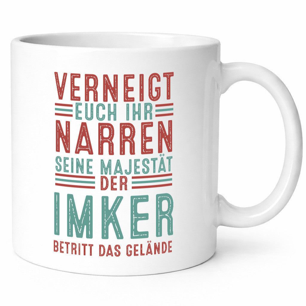 Verneigt euch: Imker | Imkerei Geschenk Humor Geschenkidee lustiger Spruch Tasse
