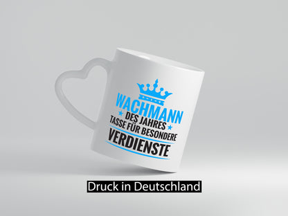 Besonderer Verdienst: Wachmann | Wachpersonal Nachtwächter lustiger Spruch