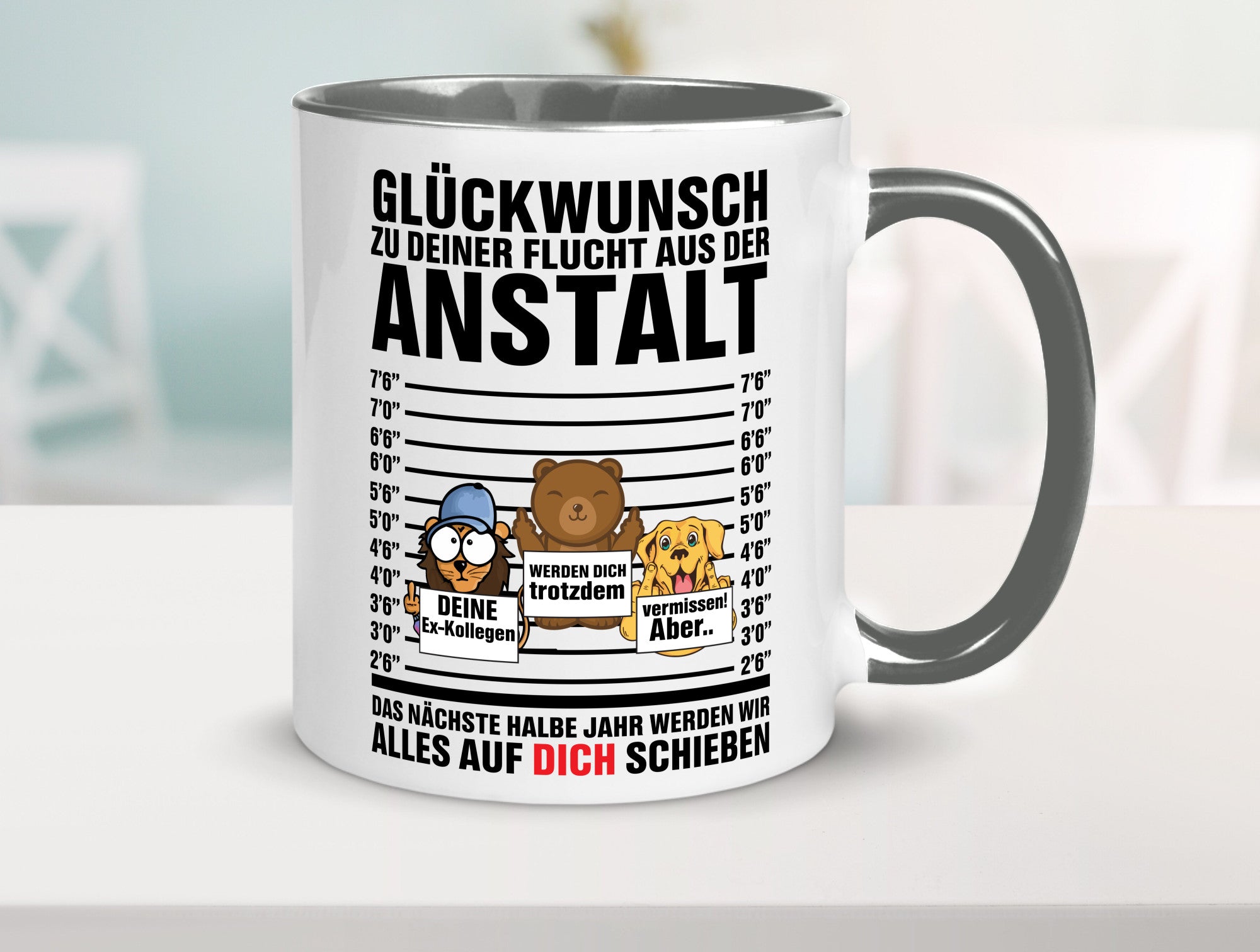 Glückwunsch zur Flucht | Arbeitskollegen Berufswechel Humor Arbeit Kollegen