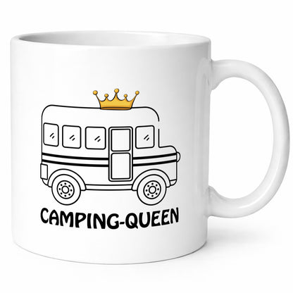Camping Queen lustiger Spruch Geschenk Humor Geschenkidee Tasse