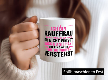 Probleme lösen: Kauffrau | Kauffrauen v2 lustiger Spruch Geschenk Humor