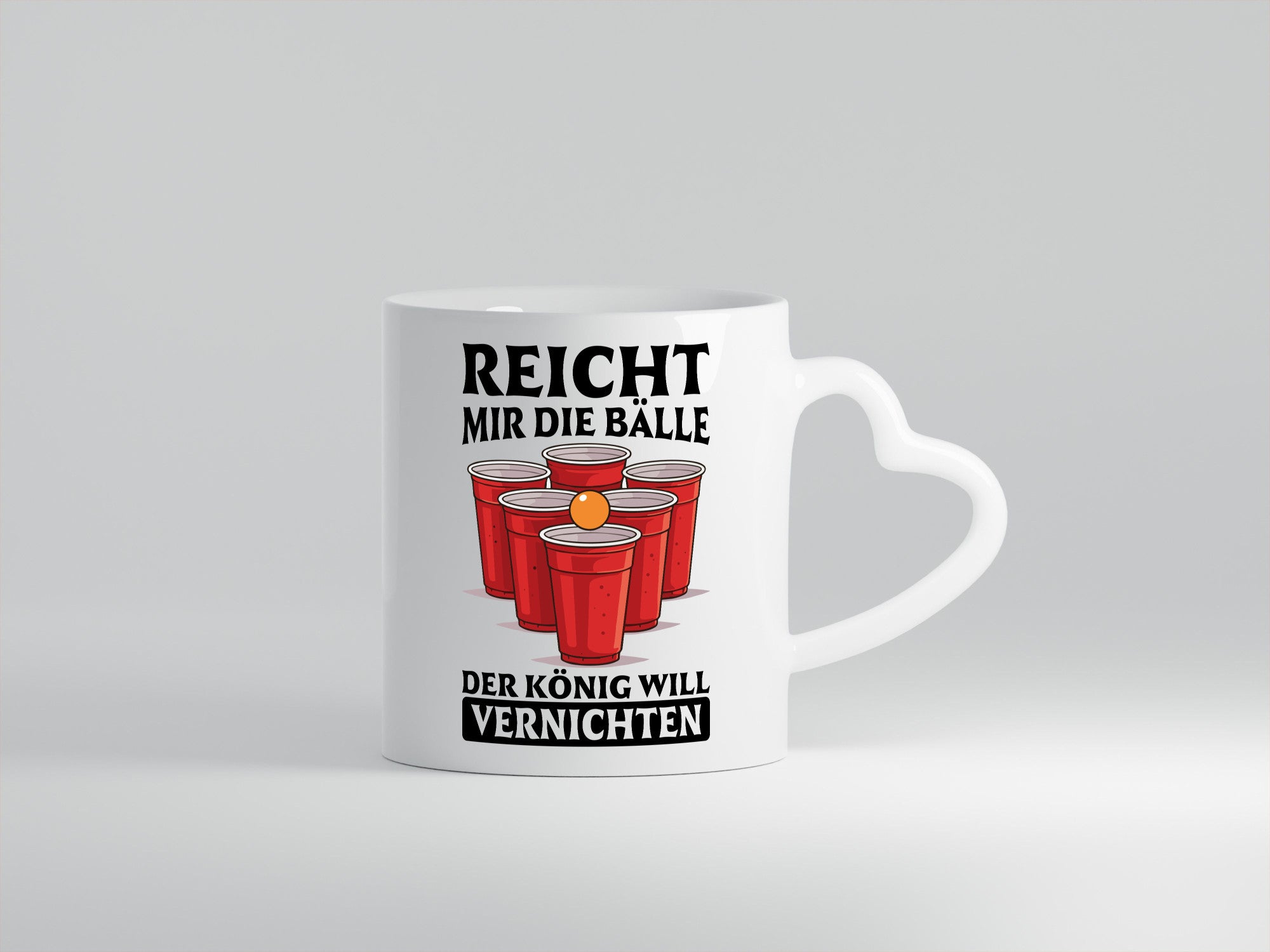 Der König will vernichten | Bierpong Bier lustig Humor Geschenkidee Geschenk