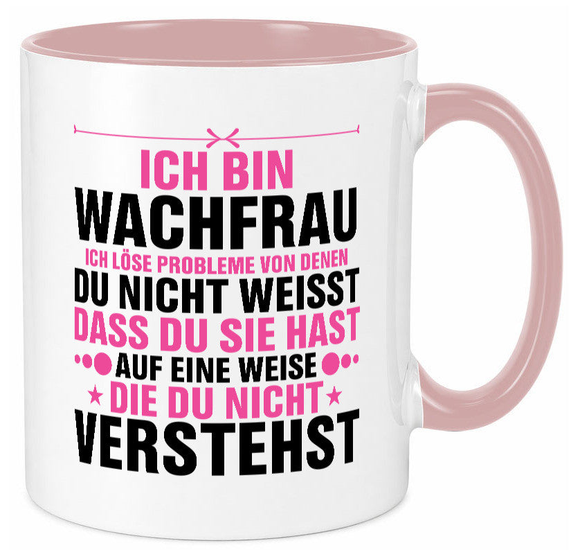 Löse Probleme: Wachfrau | Wachpersonal Nachtwächter Geschenk Humor Geschenkidee