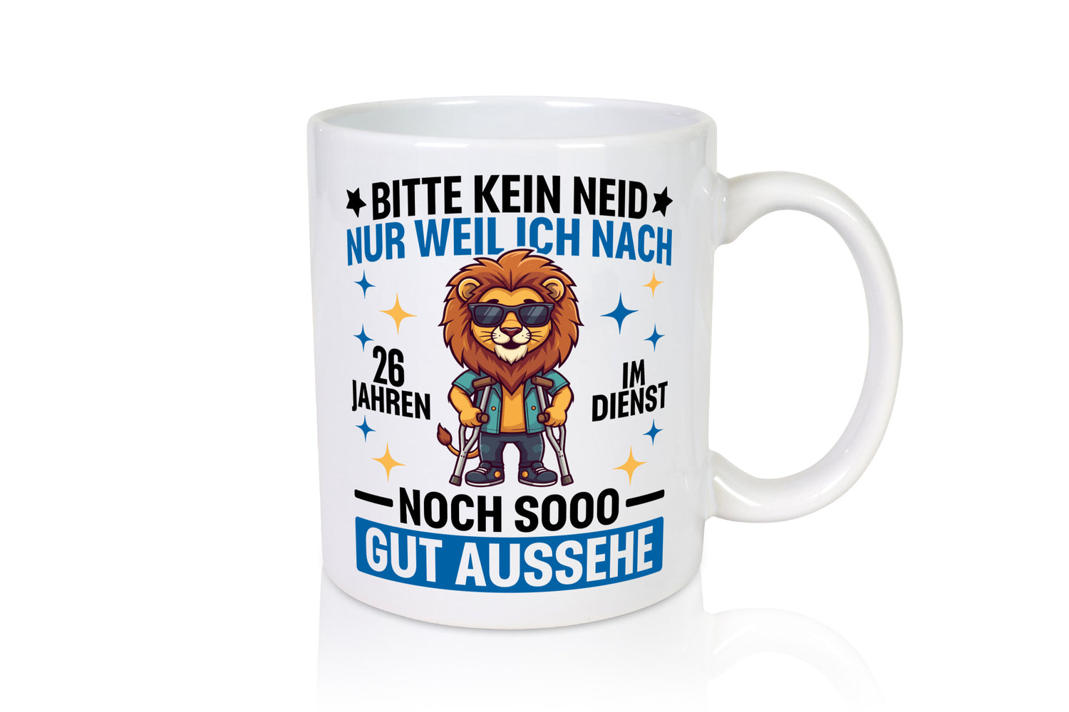 26 Jahre im Dienst | Arbeitsjubiläum Arbeit Geschenkidee Kollegen Büro Humor