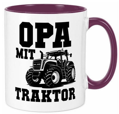 Opa mit Traktor | Geschenkidee Familie Humor Tasse