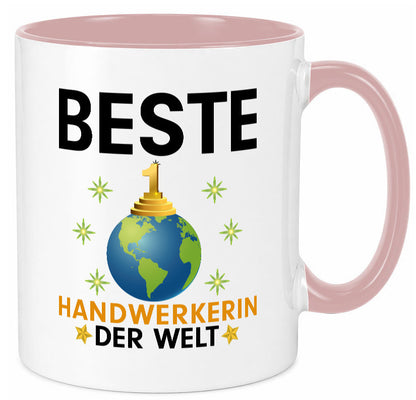 Welt Beste Handwerkerin | Handwerkerinnen lustiger Spruch Geschenk Humor Tasse