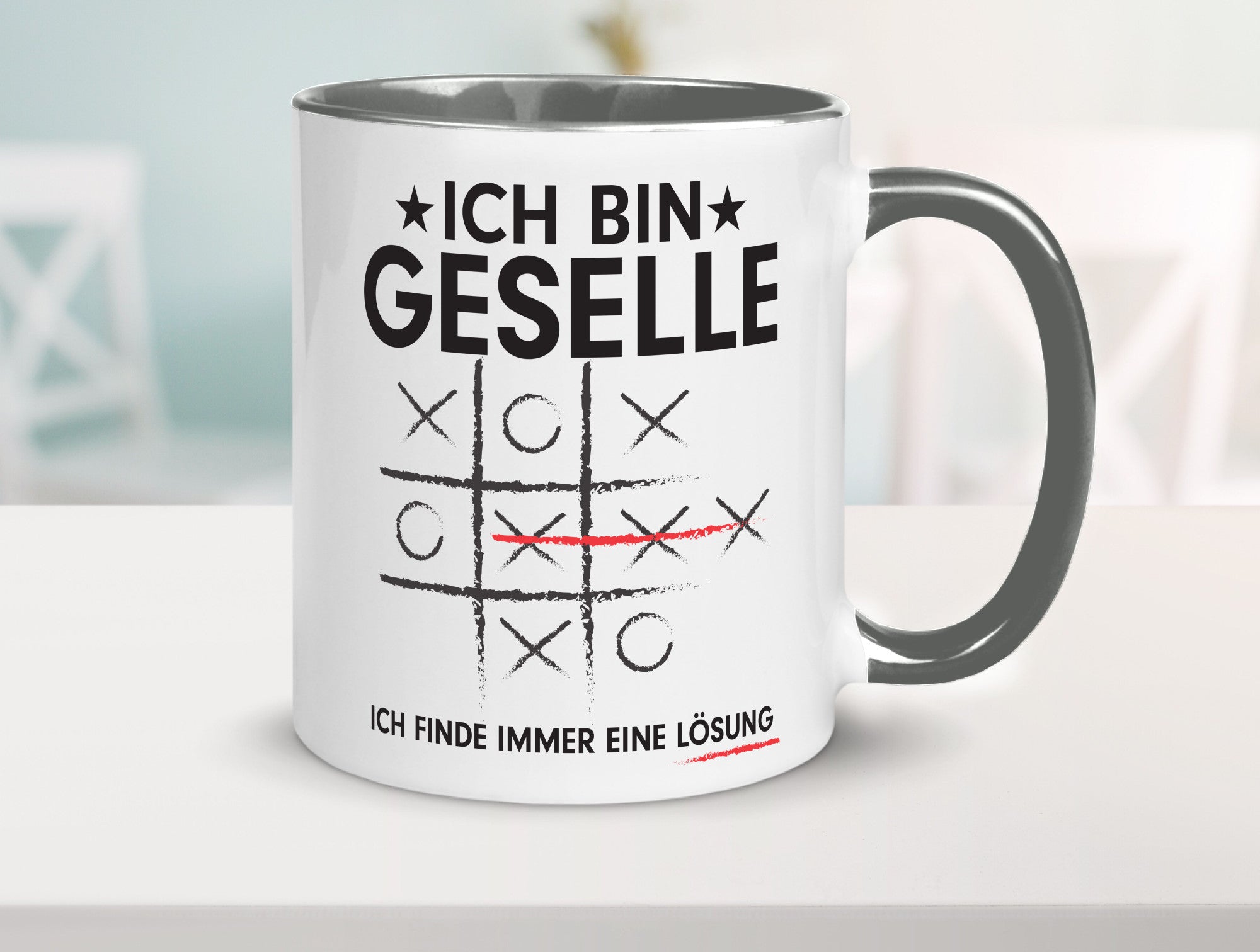 Löse Probleme: Geselle | Handwerker Humor Geschenkidee Tasse
