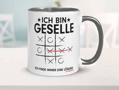 Löse Probleme: Geselle | Handwerker Humor Geschenkidee Tasse