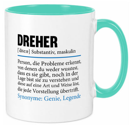 Dreher Humor | Fräser Zerspannungsmechaniker Geschenkidee Tasse