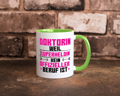 Superheldin Doktorin | Doktorand Doktortitel Geschenkidee Humor Tasse