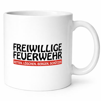 Freiwillige Feuerwehr | Retten Löschen Bergen Schützen Geschenkidee Humor Tasse