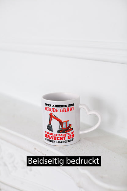 Bagger Tasse Humor Geschenkidee