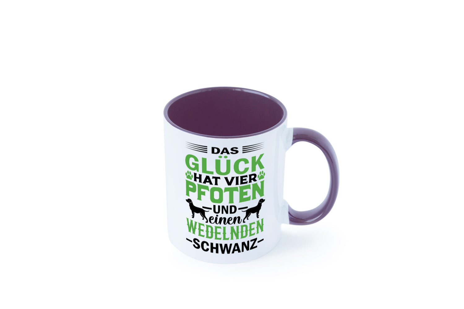 Das Glück hat 4 Pfoten | Hundeliebhaber Ich liebe Hunde Geschenk Tierliebhaber