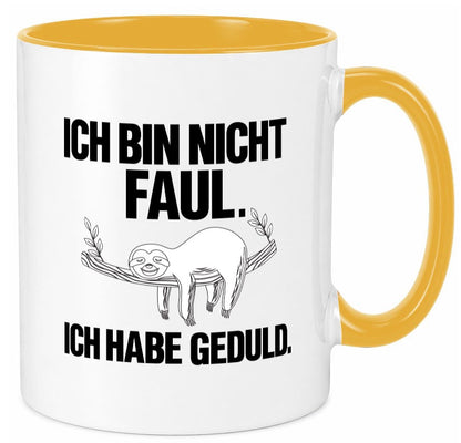 Ich bin nicht faul | Geduld witziger Spruch Muffel Geschenk Humor Geschenkidee Tasse