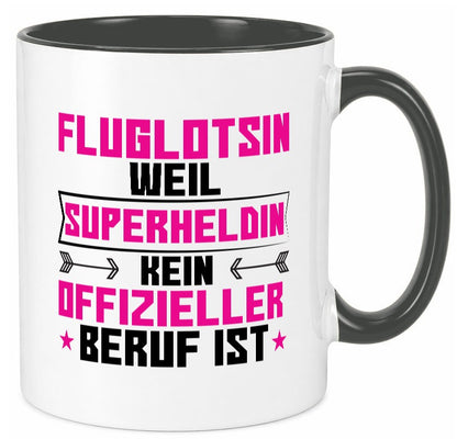 Superheldin Fluglotsin | Flughafen Flugverkehr Geschenkidee Humor Tasse