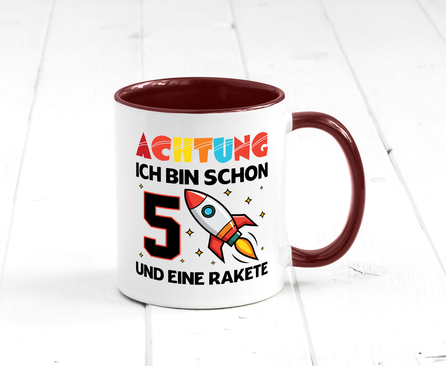 5. Geburtstag | Rakete Weltraum 5 Jahre Galaxy lustig Geschenkidee Geschenk