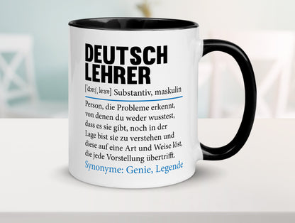 Deutschlehrer Spruch | Lehrer Schule Humor lustig Geschenkidee Geschenk Tasse
