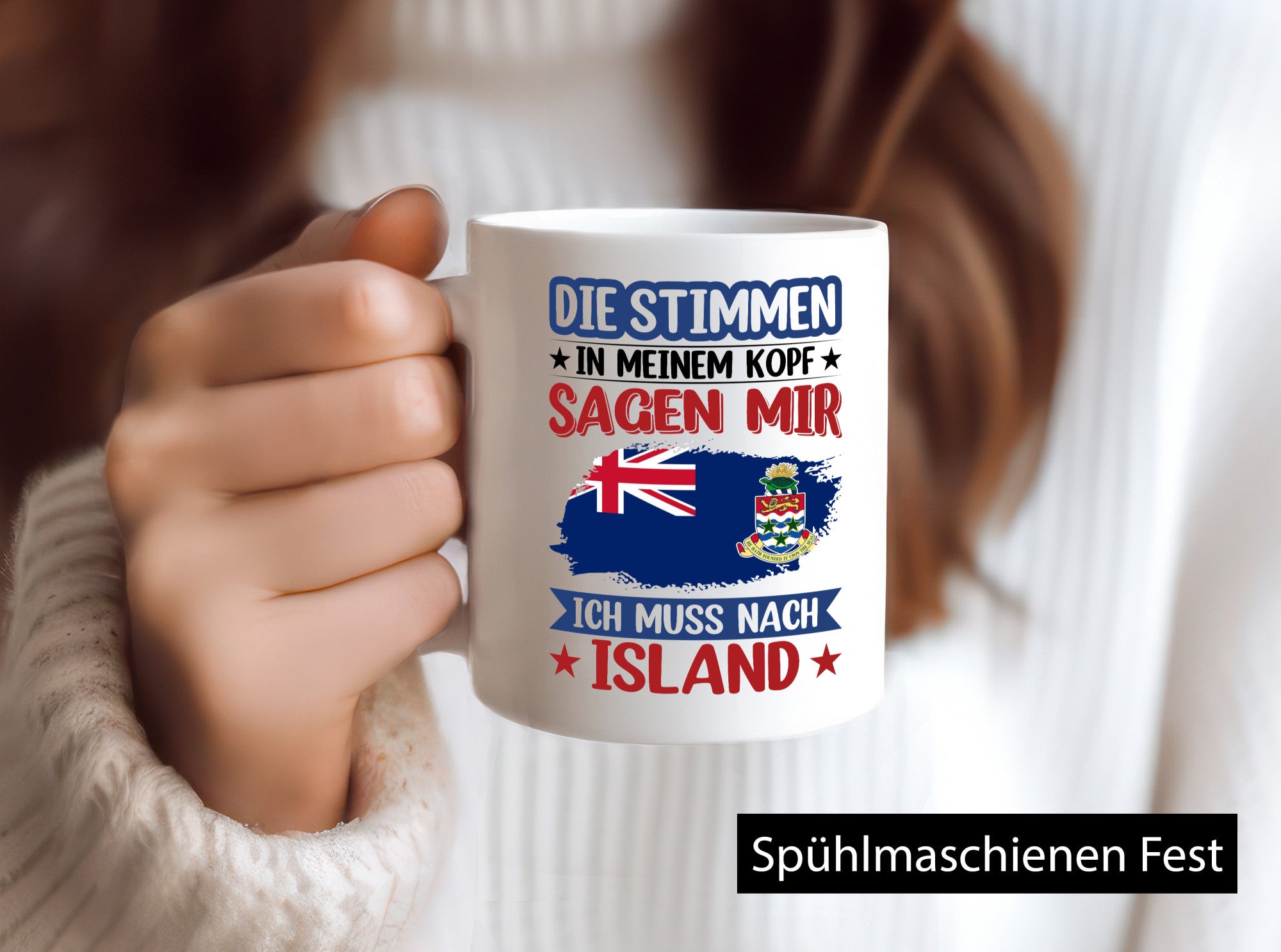 Island | Urlaub Stimmen in meinem Kopf Traumland Geschenk Humor Geschenkidee
