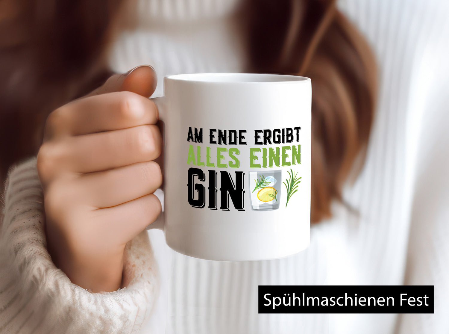 Am ende ergibt alles einen Gin | Tonic Party lustig Humor Geschenkidee Geschenk