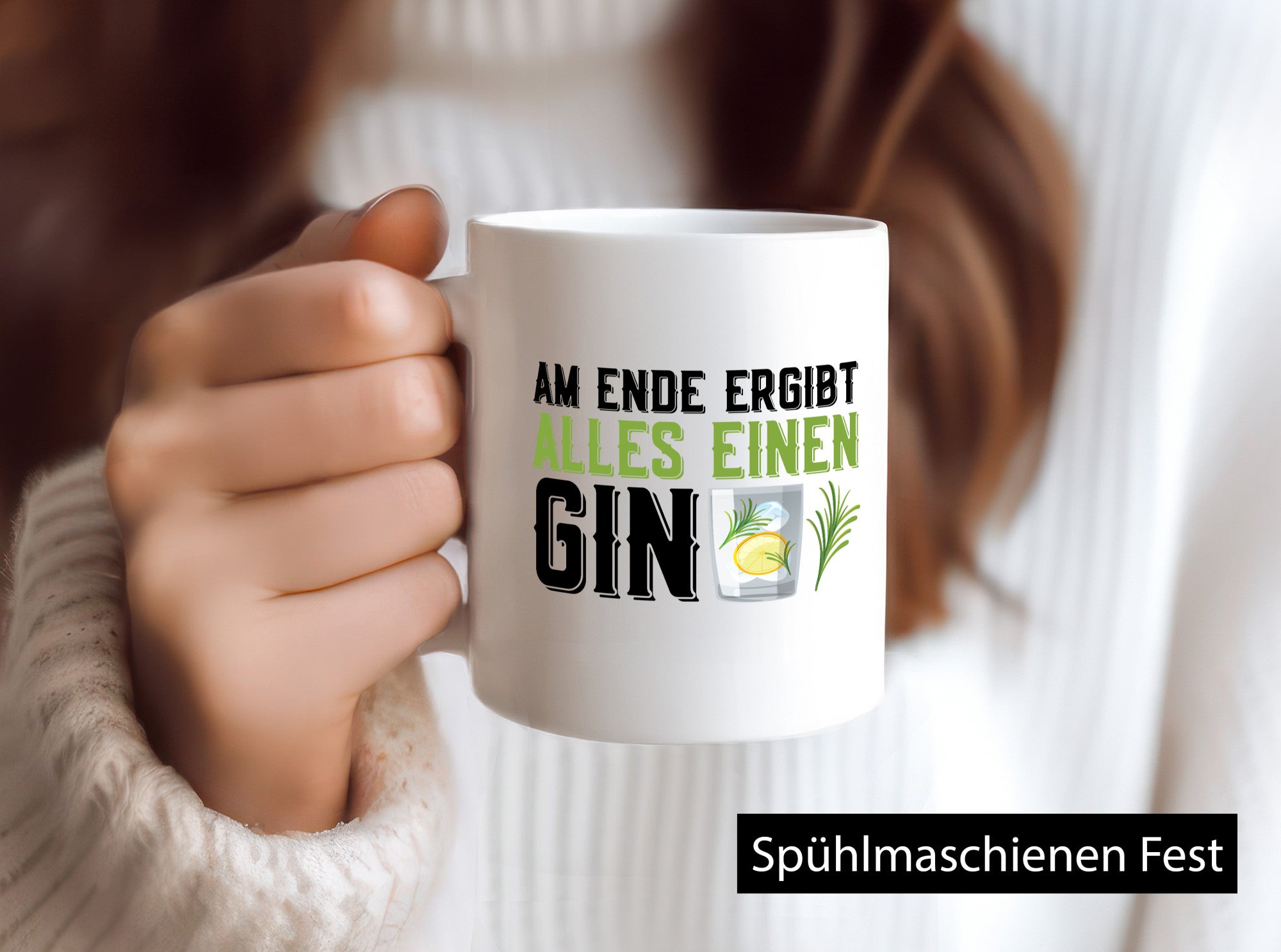 Am ende ergibt alles einen Gin | Tonic Party lustig Humor Geschenkidee Geschenk