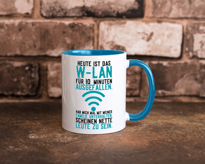 10 Minuten W-Lan Ausfall | Nerd Computer PC Gamer lustig Humor Geschenkidee Tasse