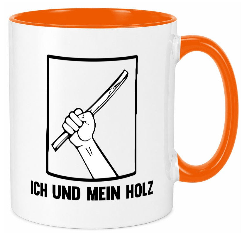 Ich und mein Holz | Holzfäller Holzmacher Geschenkidee Humor Tasse