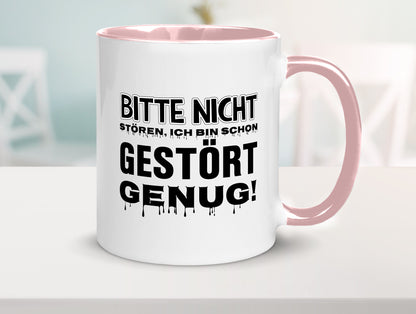 Ich bin schon gestört lustiger Spruch Geschenk Humor Geschenkidee Tasse