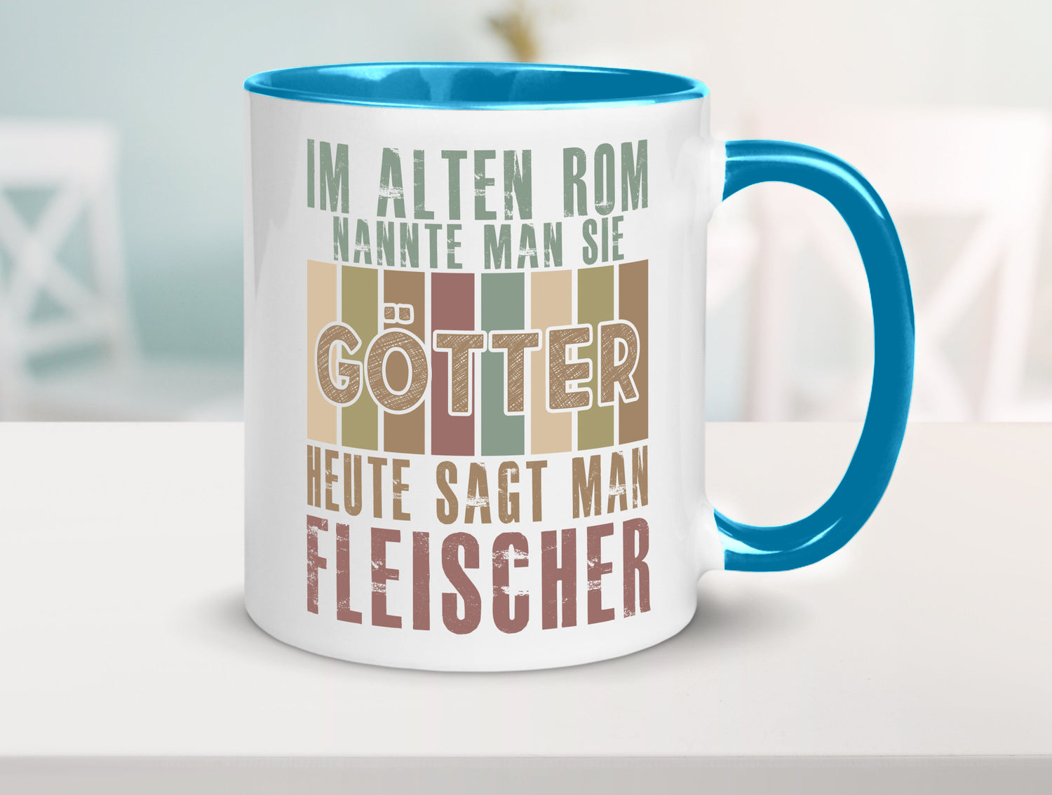 Heute sagt man: Fleischer | Schlachterei Humor Geschenkidee Tasse