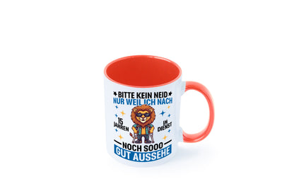 15 Jahre im Dienst | Arbeitsjubiläum Arbeit lustig Kollegen Büro Geschenk Tasse