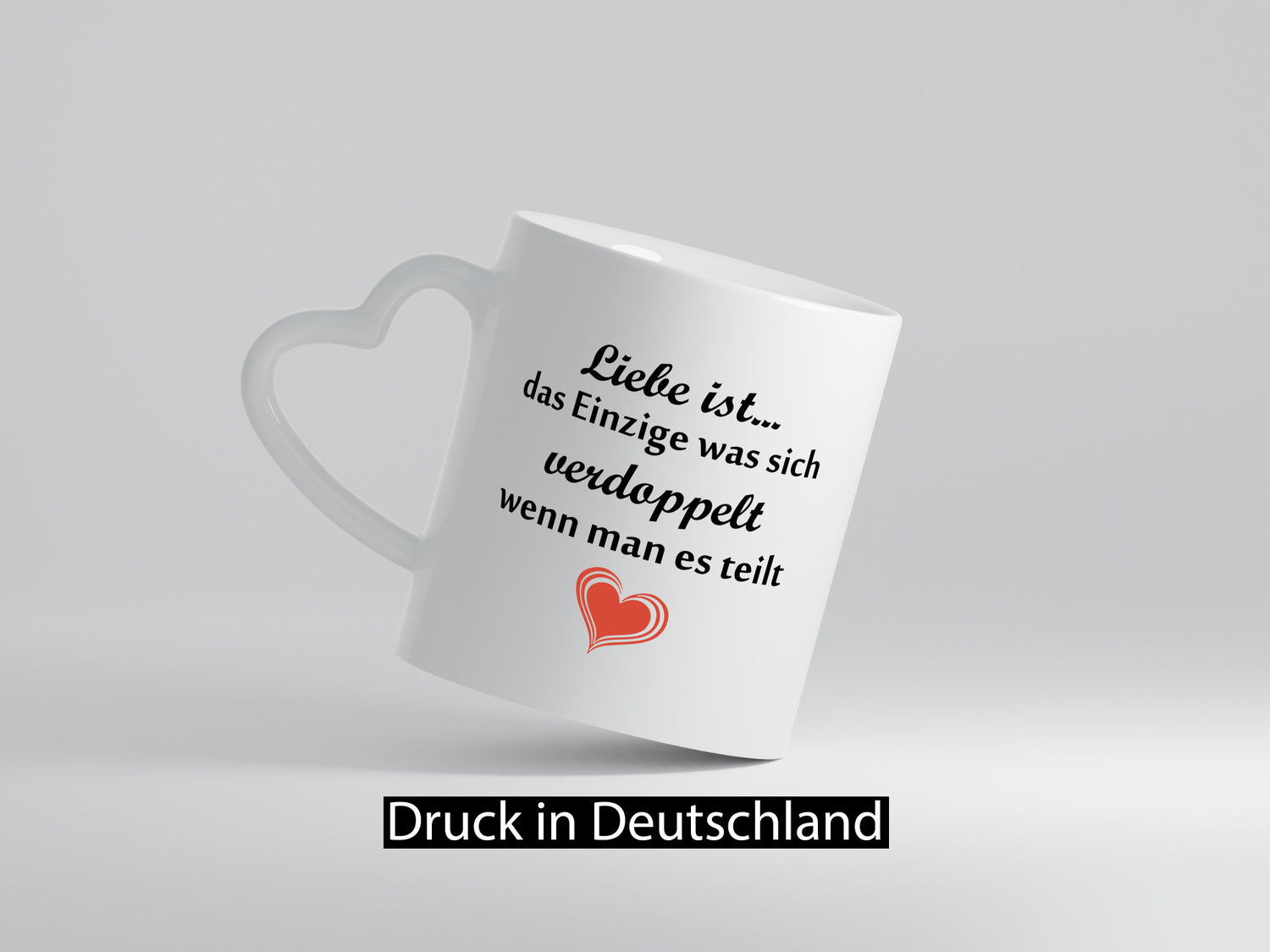 Liebe ist das einzigste was sich Verdoppelt | Paar lustiger Spruch Geschenk