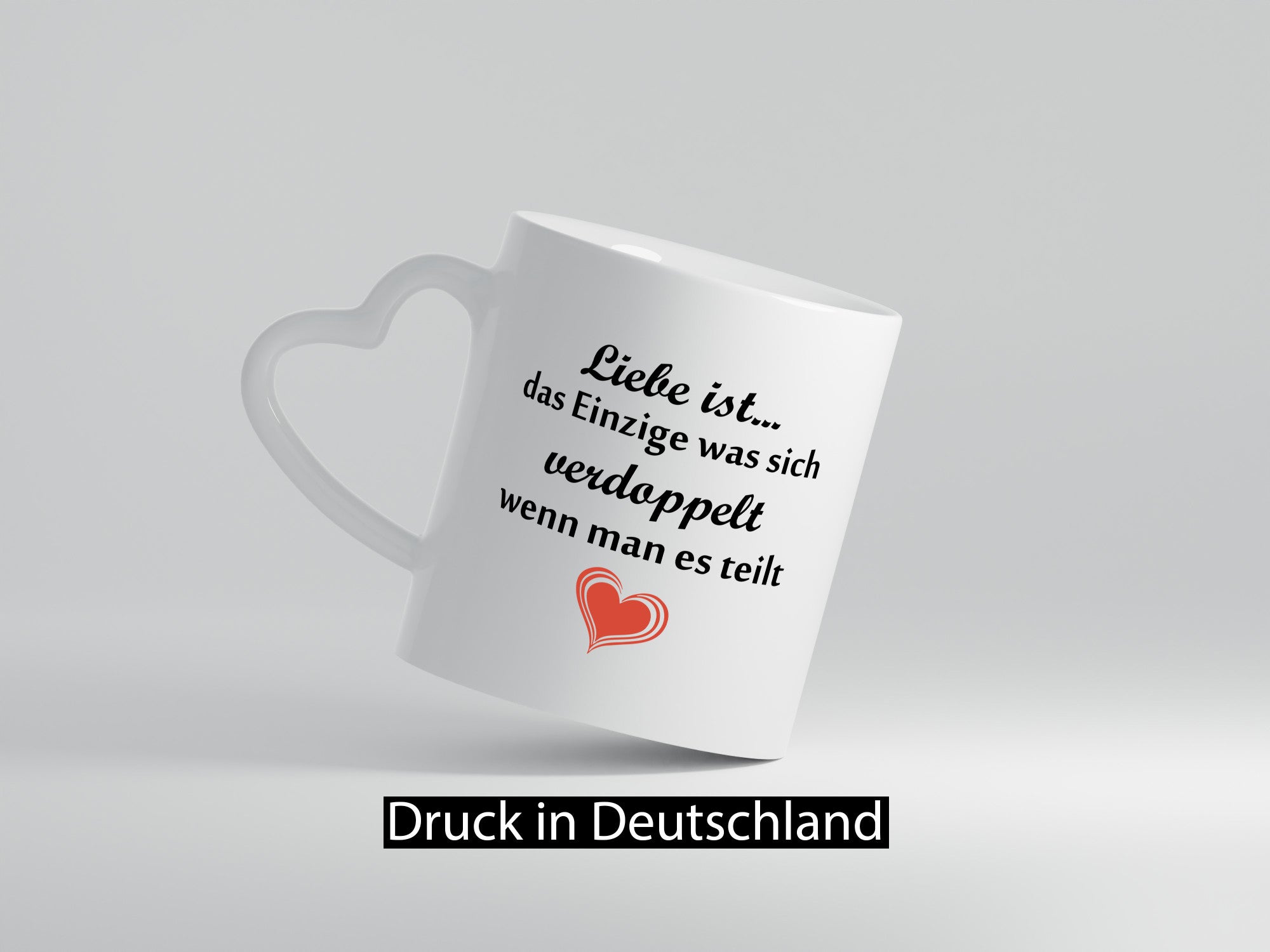 Liebe ist das einzigste was sich Verdoppelt | Paar lustiger Spruch Geschenk