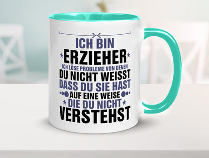 Löse Probleme: Erzieher | Pädagoge Schule v2 lustiger Spruch Geschenk Humor