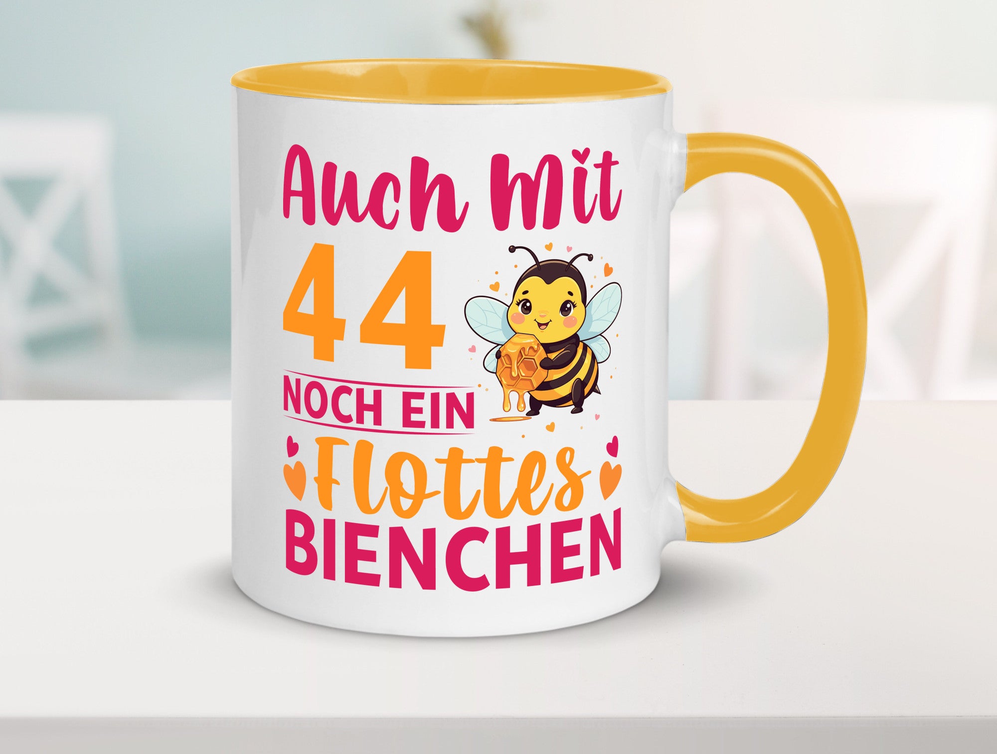 44. Geburtstag | Flottes Bienchen 44 Jahre Geschenkidee Humor Tasse