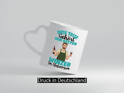 Im Universum: Winzer | Weinbauer Wein Geschenkidee Humor Tasse