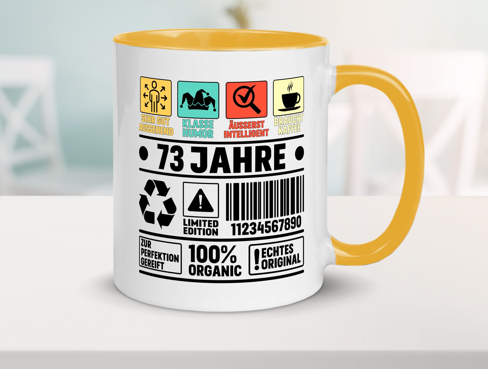 73. Geburtstag | 73 Jahre Humor Limited Edition Geschenkidee Tasse