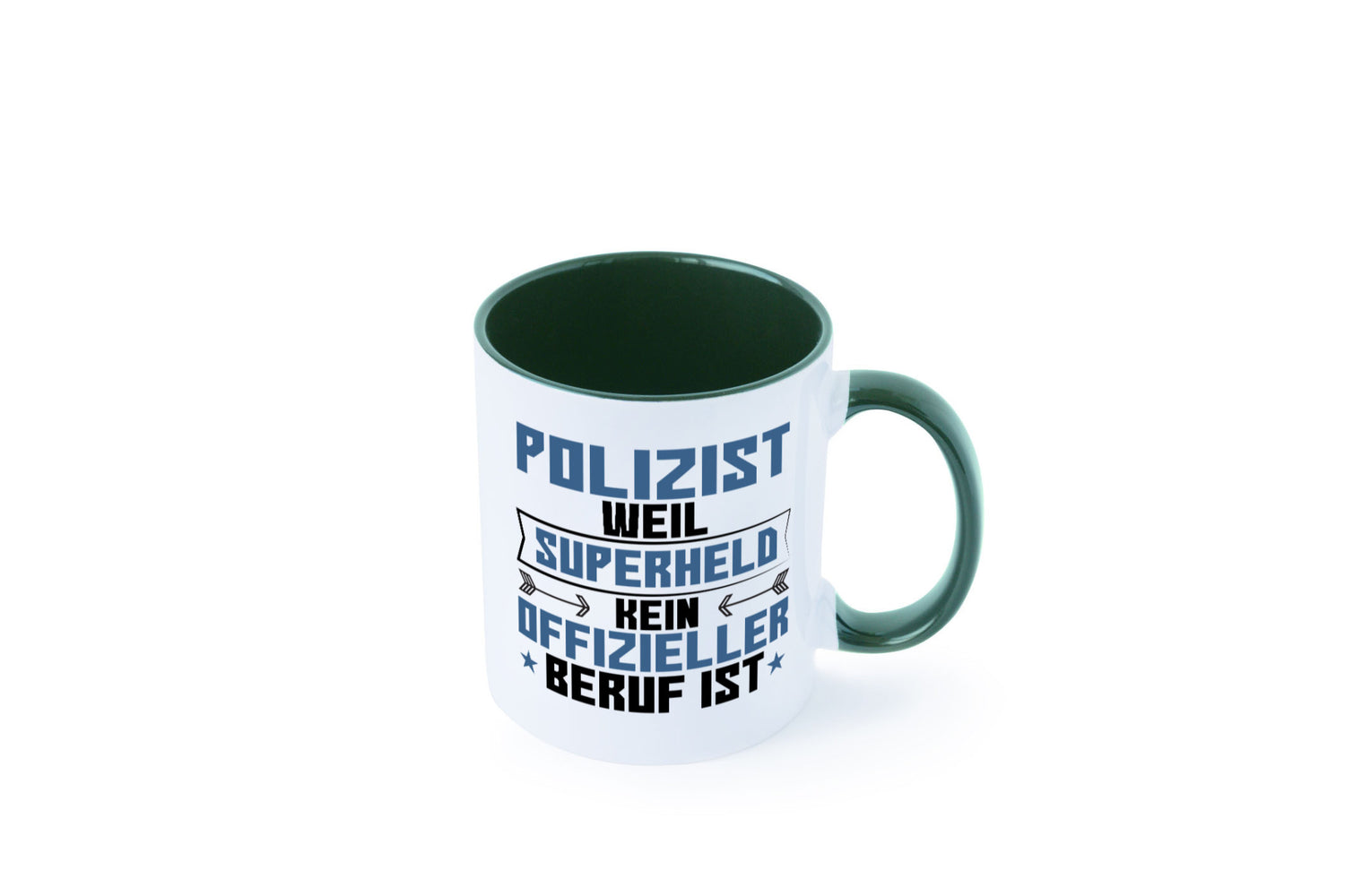 Superheld Polizist | Polizei lustiger Spruch Geschenk Humor Geschenkidee Tasse
