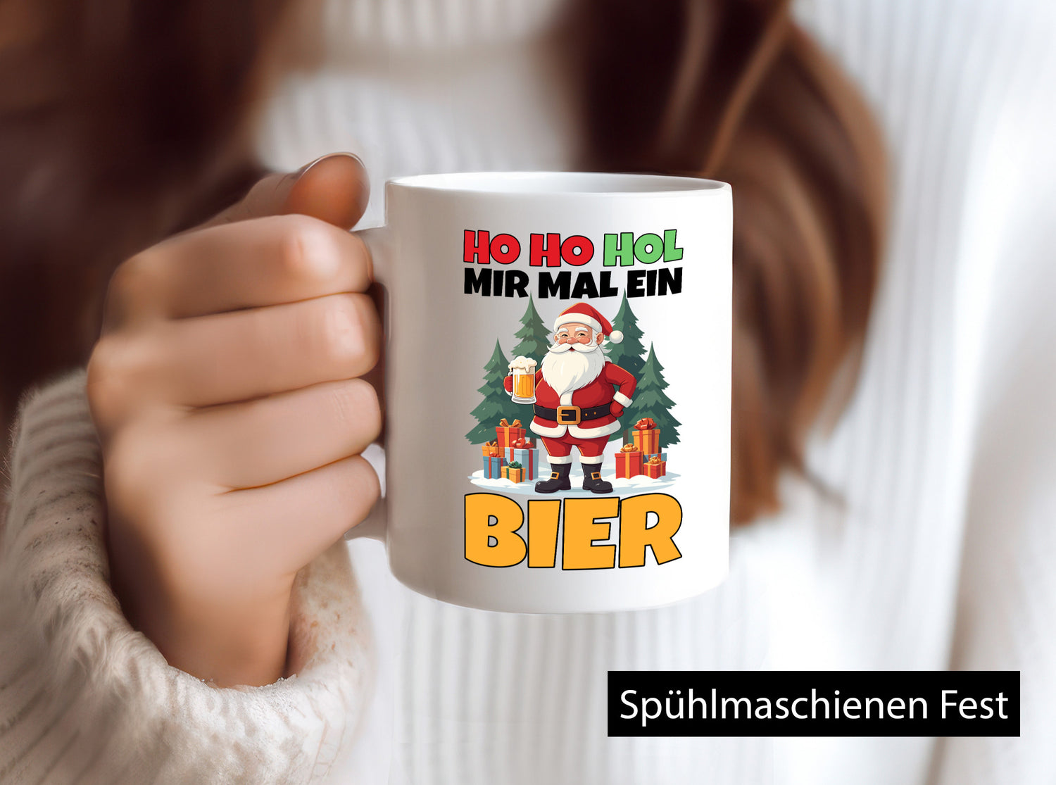 Hol mir mal ein Bier | Ugly Christmas Weihnachten v2 Geschenk Humor