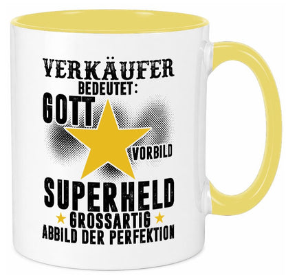 Bedeutung von Verkäufer | Kollege Verkaufsjob lustiger Spruch Geschenk Arbeit Tasse