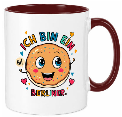 Ich bin ein Berliner | Krapfen Pfannkuchen Humor Geschenkidee Tasse