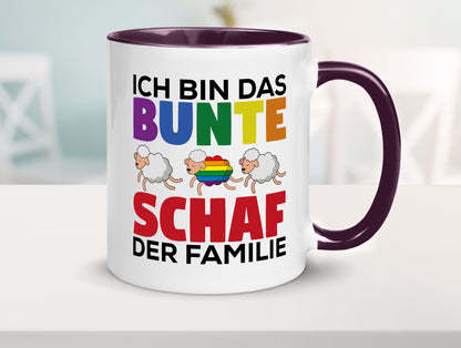 LGBTQ+ Tasse | Buntes Schaf Regenbogen Humor Geschenkidee