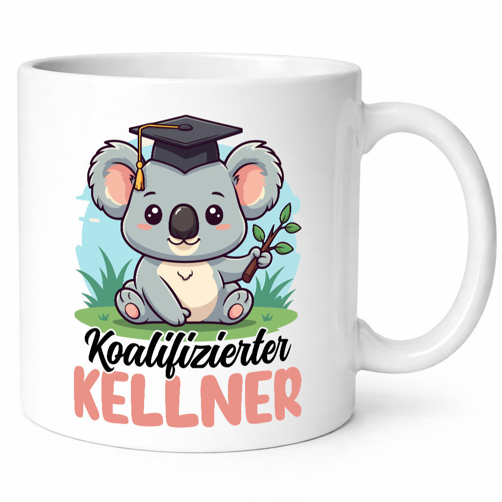 Koalifizierter Kellner | kellnern Bedienung Geschenk Humor Geschenkidee