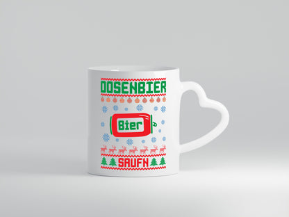 Dosenbier Saufn | Ugly Christmas Weihnachten Humor Geschenkidee Tasse