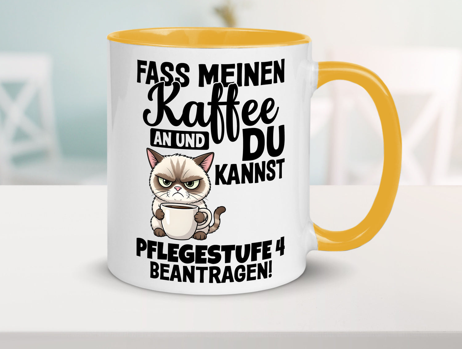 Fass meinen Kaffee an | Pflegestufe 4 Krankenschwester v3 Geschenkidee Humor