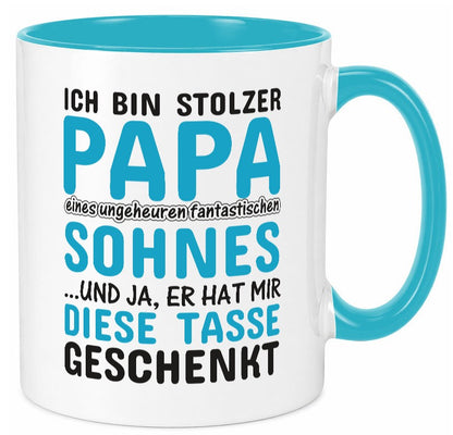 Stolzer Papa | Vater Tasse Fantastischer Sohn Humor Geschenk Familie