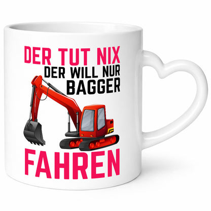 Der tut nix | Bagger fahren Bauarbeiter Baustelle Humor Arbeit Kollegen Büro