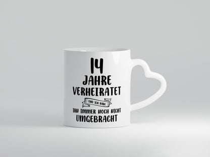 14 Jahre Verheiratet, immer noch am Leben! lustig Humor Geschenkidee Geschenk