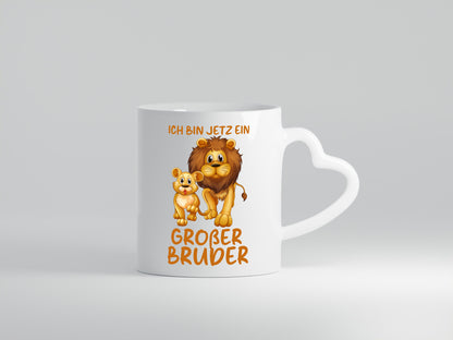 Ich bin jetzt ein großer Bruder | Löwen Humor Geschenkidee Tasse